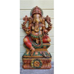 Ganesh Wood Carving.